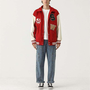 URBANGAZER High Quality 100% Wool Eco-Friendly Anti-Static Thick Varsity <b>Jacket</b> <b>Men</b> Chenille Embroidery Sleeves Custom <b>Baseball</b> - Product Image 2