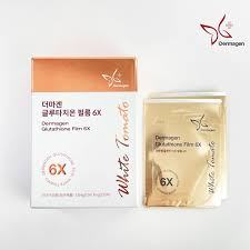 Dermagen Acide Hyaluronique L-Cystéine Vitamine C E Films 6X Bandes Dissolvantes Orales Complément Éclaircissant pour la Peau Haute Absorption Boîte - Product Image 3