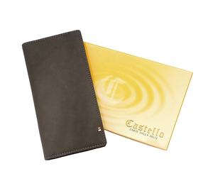 2024 Castello unisexe ouvert Long Design RFID portefeuille véritable cuir de vachette souple noir marron foncé fortement recommandé pour le confort - Product Image 5