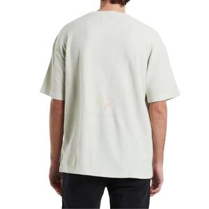 T-shirt Homme Gris Clair Délavé à l'Acide, Coupe Épaules Tombantes, Coton Vintage Finition Premium, Style Urbain, Vente en Gros, T-shirt Tendance pour Homme - Product Image 2