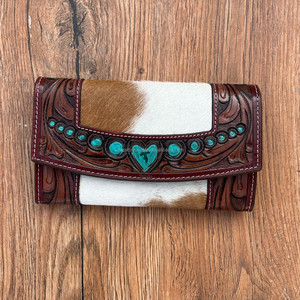 กระเป๋าคลัทช์หนังถือมือสีสันสดใสสำหรับผู้หญิงกระเป๋าเงินหนังสไตล์ตะวันตกใหม่ - Product Image 2