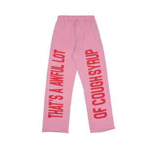 100% Soft Cotton <b>Elastic</b> <b>Waist</b> Casual Canvas Awful Lot Of Cough Syrup <b>Trouser</b> For Men Fleece Custom Wholesale 2026 High Quality - Product Image 4
