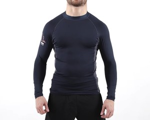 Camiseta Deportiva Rash Guard, Nueva Llegada, Unisex, Ecológica, Material Spandex de 240g, Larga, con Logotipo Personalizado para Gimnasio - Product Image 1