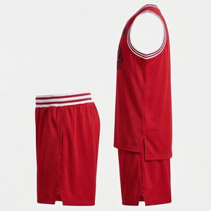 Tenue de basketball personnalisée par sublimation pour hommes et jeunes, ensemble maillot et short, personnalisation complète, entraînement de basketball - Product Image 5