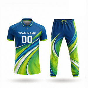 Ensemble vert et blanc pour enfants et hommes, tissu respirant, impression de logo par sublimation, respirant, personnalisé - Product Image 2