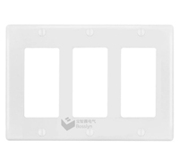 En stock – Plaque murale approuvée selon la norme américaine, 1/2/3 postes, style américain, en plastique PC, pour cache-prise électrique