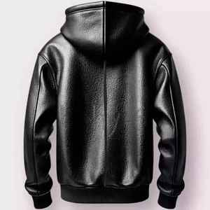Chaqueta de Cuero Suave Premium para Hombre SMART SHINE ENTERPRISES, Cierre Completo, Cuello Alto, Cómoda, Duradera, Informal, Moda de Invierno - Product Image 2