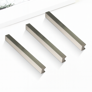 Modern Minimalist Eco-Friendly Aluminum Alloy Rectangular Cabinet Handle Hardware Products Brushed <b>Drawer</b> <b>Pull</b> Wardrobe - Product Image 5