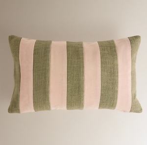 Fundas de Almohada Decorativas de Algodón a Rayas Color Rosa Personalizadas con Flecos para Sofá, Cama, Decoración Rústica, Fundas Cuadradas para Cojines - Product Image 3