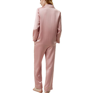 <b>Spring</b> <b>Cardigan</b> Ice Silk Long Sleeve Women's Sleepwear Night Sleep Home comfort Wear Pajamas High Quality Women's Pajamas Set - Product Image 3