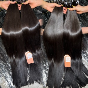 100% Human Hair Bundles <b>Top</b> Quality Cuticle Aligned Super Double Drawn Full Thickness Bottom-Soft Vietnamese Hair Extensions - Product Image 2