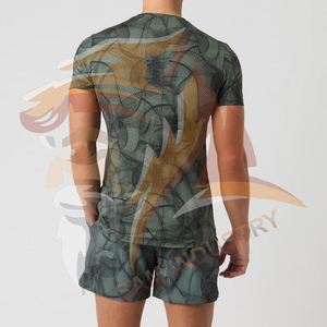 Conjunto de Dos Piezas para Hombre con Diseño Moderno y Estampado Personalizado de Alta Calidad, 100% Algodón, Nuevo Estilo, Hecho a Medida - Product Image 2