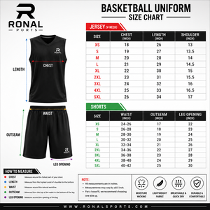 Ensemble de maillot de basket-ball RONAL, débardeur noir sans manches avec short à taille élastique, évacuation de l'humidité, toutes saisons, adulte unisexe 2026 - Product Image 6
