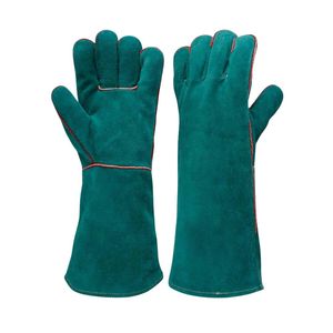 Gants de travail en cuir respirants et résistants à la chaleur avec logo personnalisé pour l'hiver, protection contre les brûlures, pour la soudure - Product Image 4