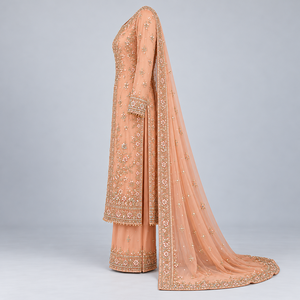 Vestido Mehndi Premium para Mujer con Bordado Elegante, Colores Ricos y Diseño Gracioso para Celebraciones de Boda y Vestidos Casuales - Product Image 6