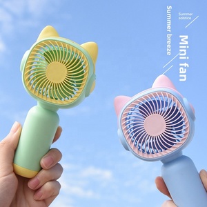 Nuevo Ventilador Portátil de Mano 2026, Recargable por USB, Mini Ventilador de Dibujos Animados con Logotipo Personalizado, para Regalo Estudiantil y Uso en Verano - Product Image 2