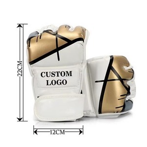Guantes de MMA Rosas con Logotipo Personalizado, Guantes de Grappling, Guantes Profesionales de Artes Marciales para Sparring, Entrenamiento de Boxeo con Palma Abierta para Mujer - Product Image 2