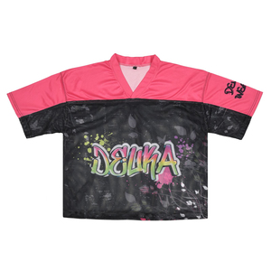 OEM/ODM Custom Heat-Transfer Printed Retro American Football Jerseys Mesh 100% <b>Polyester</b> Short Sleeve Breathable - Product Image 1