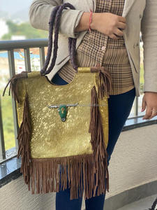 Nueva gran oferta, descuento, bolsos de mano de cuero de piel metálica, bolsos para axilas para mujer, bolso de compras de pieza de calavera de toro de alta calidad estándar - Product Image 2