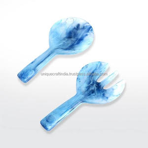 Servidor de ensalada de resina multicolor 2024 El mejor diseño para uso en la cocina y nuevos estilos para servir cuchara de ensalada - Product Image 4