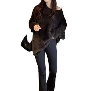 เสื้อคลุมไหมพรมกำมะหยี่สำหรับผู้หญิงไซส์ใหญ่ สไตล์ลำลอง แขนยาว เหมาะสำหรับฤดูใบไม้ร่วง ดีไซน์เรียบหรู กระดุมเดี่ยว แขนถอดได้ - Product Image 5