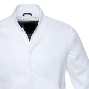 Veste en satin pour homme, dernière tendance, fermeture boutonnée, motif uni, logo personnalisé imprimé, écologique, anti-plis. - Product Image 5