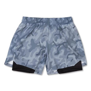 2026 <b>Men's</b> Camouflage <b>Razers</b> Impex Front Logo 2-in-1 Shorts Knee-Length Elastic Waist Quick Dry Sporty 100% Polyester - Product Image 2