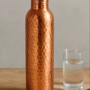 Botella de Agua de Cobre de Alto Brillo - Product Image 1