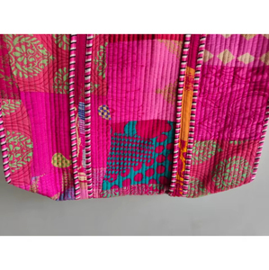 Sac à dos matelassé en coton à imprimé floral, fermeture éclair souple, antivol, pour filles, cadeau pour elle, cadeau antivol - Product Image 5