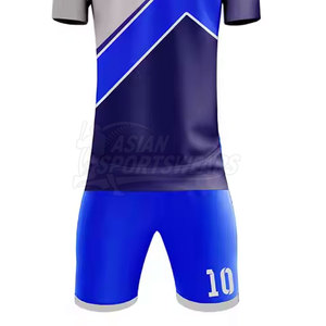 ชุดเสื้อและกางเกงฟุตบอลสไตล์ล่าสุด ผลิตจากวัสดุที่ช่วยระบายเหงื่อ เหมาะสำหรับการฝึกซ้อมและการแข่งขันอย่างเป็นทางการ - Product Image 6