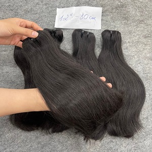 Extensiones de Cabello Natural Liso de Alta Calidad, Tejidas a Máquina, 12 Pulgadas, Colores Naturales, Precio al por Mayor - Product Image 3