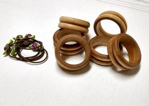 Porte-serviettes rond en bois table à manger décoratif rond de serviette en bois naturel design attrayant porte-mouchoirs en gros - Product Image 4