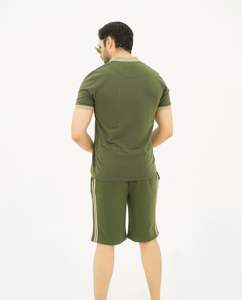 Men's Custom Logo Blank Breathable Summer <b>Set</b> Cotton Street Wear Vintage Luxury Oversized Drop Shoulder T-shirt <b>Set</b> Matching <b>Set</b> - Product Image 2