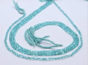 Cuentas de Apatita Natural AAA, Forma Cuadrada Lisa, 3x5 mm, Cuentas de Apatita Rectangulares Lisas, Cuentas de Apatita Azul Cielo para Joyería - Product Image 2