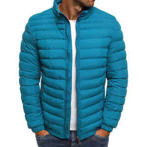 Buy 2025 Hot Sale Zipper Soild <b>Men</b> Thick Cotton Puffer Cropped <b>Mens</b> Down <b>Jacket</b> Winter <b>Jacket</b> - Product Image 4