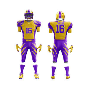 Tenue de football américain personnalisée pour hommes, style Y2K, imprimée par sublimation, coupe ample, collection printemps, vente en gros - Product Image 6