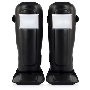 Guantes de Boxeo de Cuero PU con Logotipo Personalizado OEM, Protectores de Espinilleras de Alta Calidad, Protección Integral, Cierre con Cordones, Transpirables - Product Image 3