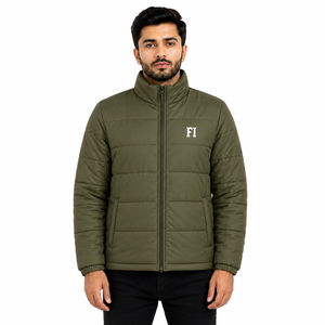 Chaquetas Acolchadas de Invierno para Hombre, Cuello Alto, Manga Larga, Estilo Urbano, Ropa de Abrigo Casual de Invierno, Venta al Por Mayor, OEM B2B USA - Product Image 1