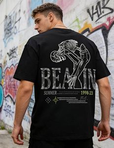 Camiseta de Verano de Manga Corta con Estampado, Estilo Casual, Urbana, 100% Algodón, Ecológica y Transpirable - Product Image 3