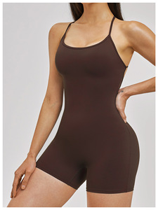 Women's <b>Burgundy</b> Halter Neck Knitted Tank Top <b>Shorts</b> Breathable Quick Dry Eco-Friendly Solid Color Casual Fit for Yoga Fitness - Product Image 5