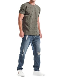 T-shirt décontracté pour homme, best-seller, 100 % coton tricoté, manches courtes, imprimé, anti-boulochage, écologique, fabriqué au Bangladesh - Product Image 5