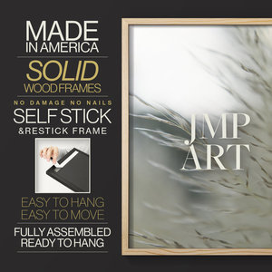 Graminées subtiles II Art mural en bois massif encadré impression botanique décor à la maison élégant - Product Image 4