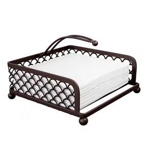 Support à serviettes en métal artistique pour table à manger et cuisine, support à mouchoirs design pour la maison, le bureau et le restaurant - Product Image 1