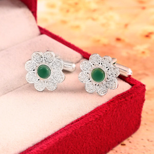 Boutons de manchette en onyx vert naturel et laiton pour homme, bijoux de luxe en pierres précieuses pour costume, cadeau de mariage, de marié, d'anniversaire, de Noël Rafay - Product Image 5