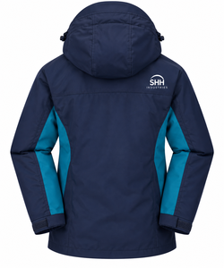 Chaqueta Impermeable 3 en 1 para Hombre con Forro Polar Extraíble, Capucha, Exterior Cortavientos, Paneles en Contraste y Logotipo Personalizado - Product Image 2