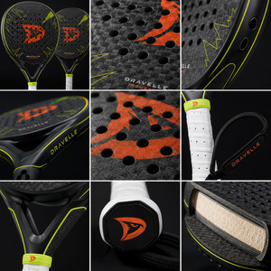 Raqueta de Pádel de Fibra de Carbono 12K con Logotipo Personalizado, Raqueta de Pádel Profesional con Forma de Diamante, Núcleo de EVA y Red de Nailon para Jugadores Avanzados - Product Image 4