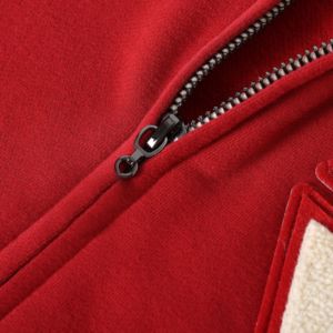 Chaquetas de forro polar universitarias Delta 2026 con cremallera completa, estilo urbano, bordado de chenilla, cortavientos, térmicas, fabricante especializado en ropa griega - Product Image 3