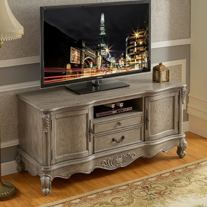 <span class=keywords><strong>Meuble</strong></span> <span class=keywords><strong>TV</strong></span> de Luxe Personnalisé en Bois Massif, Console Multimédia Classique Française, Centre de Divertissement Antique pour Villa, <span class=keywords><strong>Salon</strong></span>, Hôtel (OEM) - Product Image 2