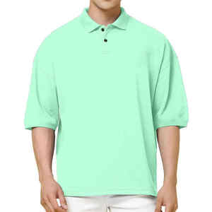 Polo personnalisé avec logo imprimé, t-shirts de golf en polyester uni, t-shirts unis, polos grandes tailles pour hommes - Product Image 1