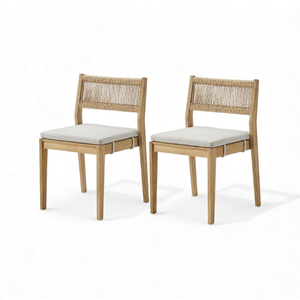 <b>Outdoor</b> Teak Sofa Set with Mortise and Tenon Joinery Slatted Coffee <b>Table</b> Wide Armrests and Deep Seating Cushions - Product Image 3
